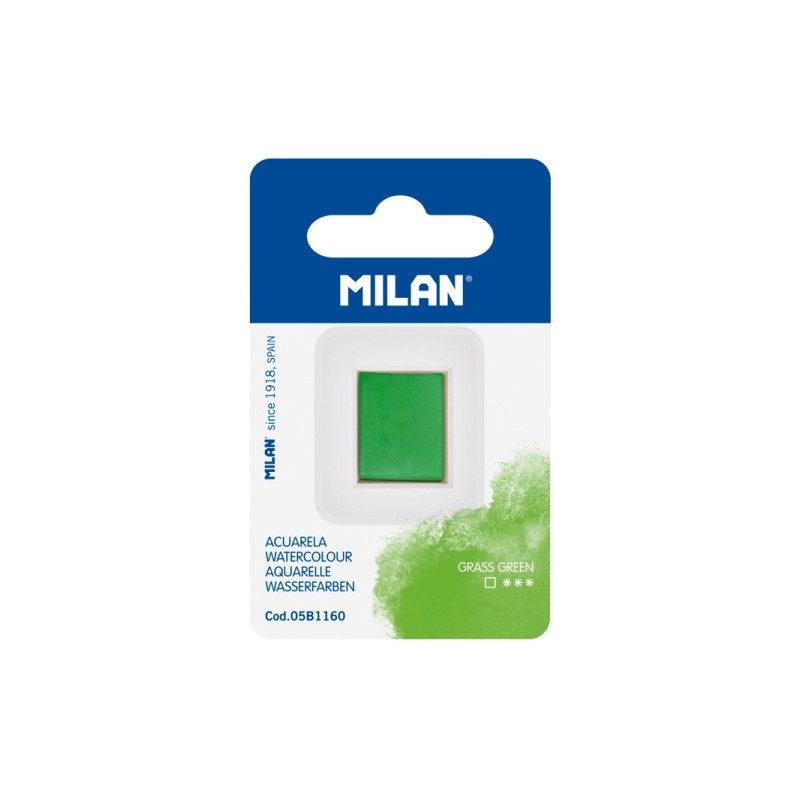 Milan Art Acquerello di ricambio - Godet medio - Colore verde chiaro