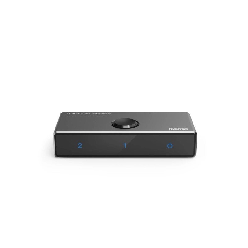 Hama Essential Commutatore HDMI 8K - Bidirezionale - Indicatore LED - 1 ingresso e 2 uscite - 2 ingressi e 1 uscita - Co