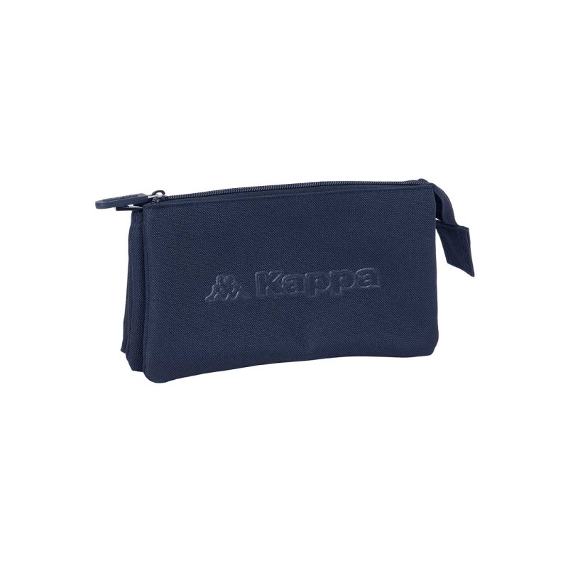 Safta Kappa Basics Borsa multiuso - 3 scomparti con cerniera - Tasca interna - 0.6 L - 220x30x120 mm - Colore blu marino