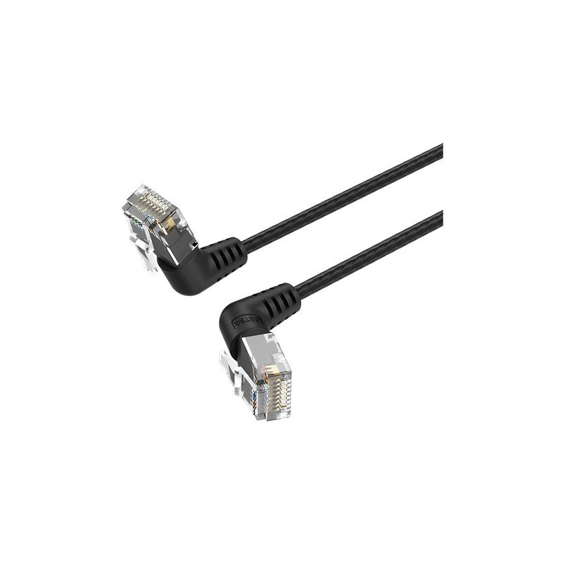 Cavo di rete Vention Cat.6a UTP con connettore angolato - Slim - Lunghezza 3 m - Velocità fino a 10 Gbps - 32 AWG - Riv