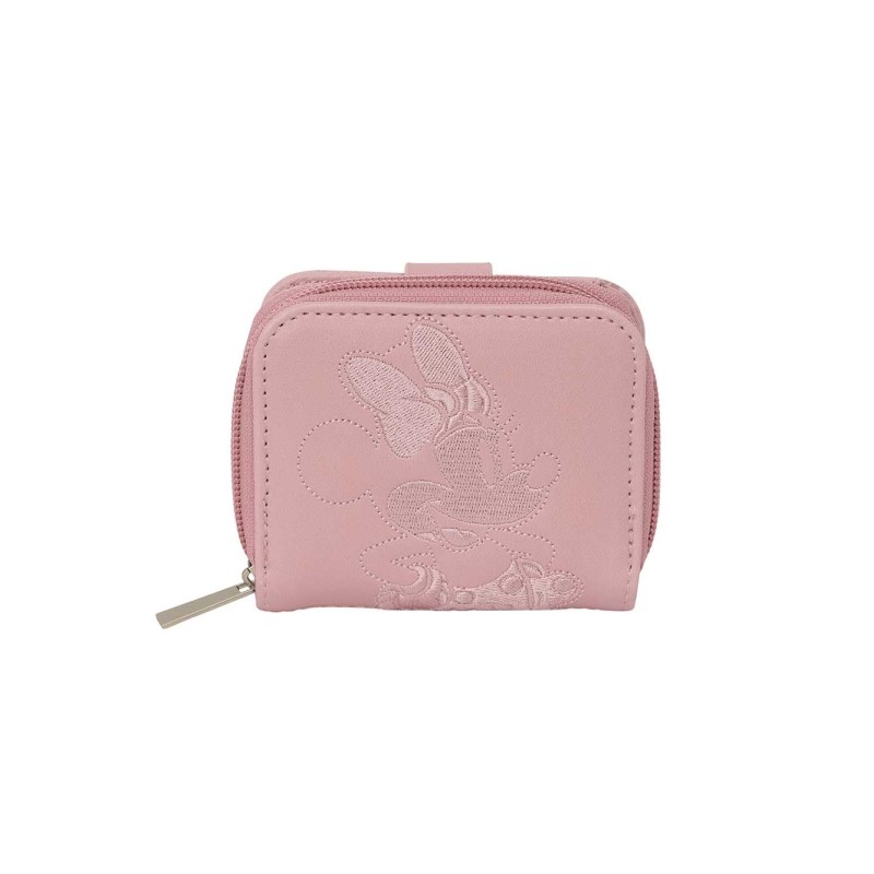 Safta Minnie Mouse Portamonete con portacarte - Chiusura magnetica - Scomparto con cerniera - 0.10 L - 110x20x95 mm - Co
