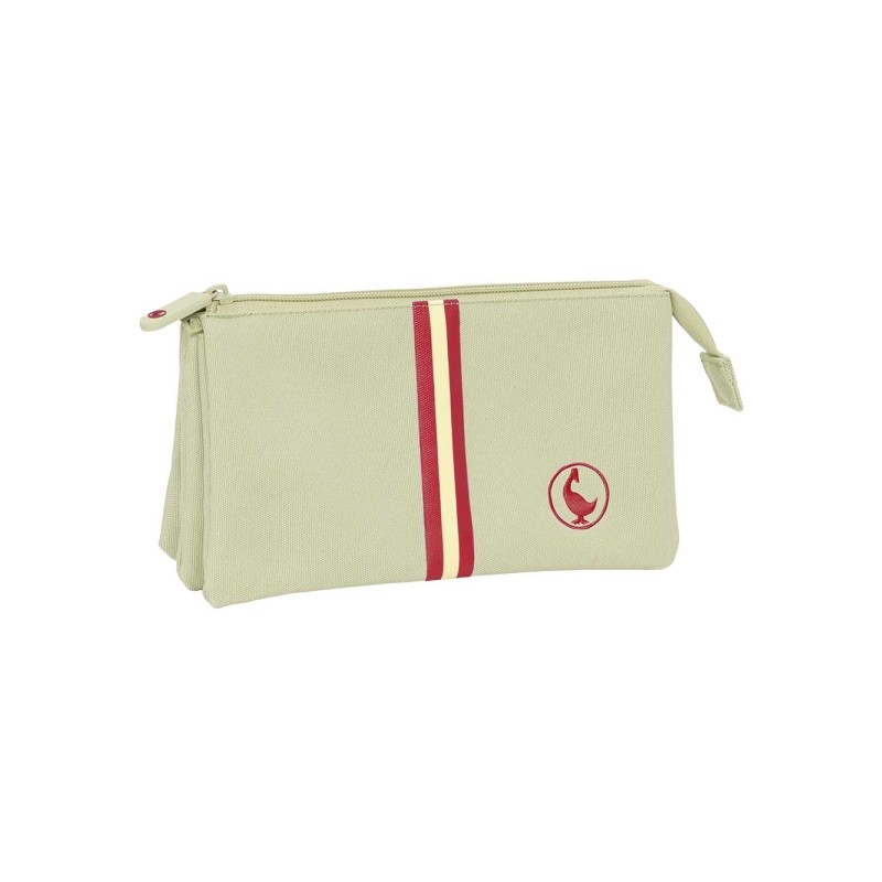 Safta el Ganso Basics Borsa multiuso - 3 scomparti con cerniera - Tasca interna - 0.6 L - 220x30x120 mm - Colore beige