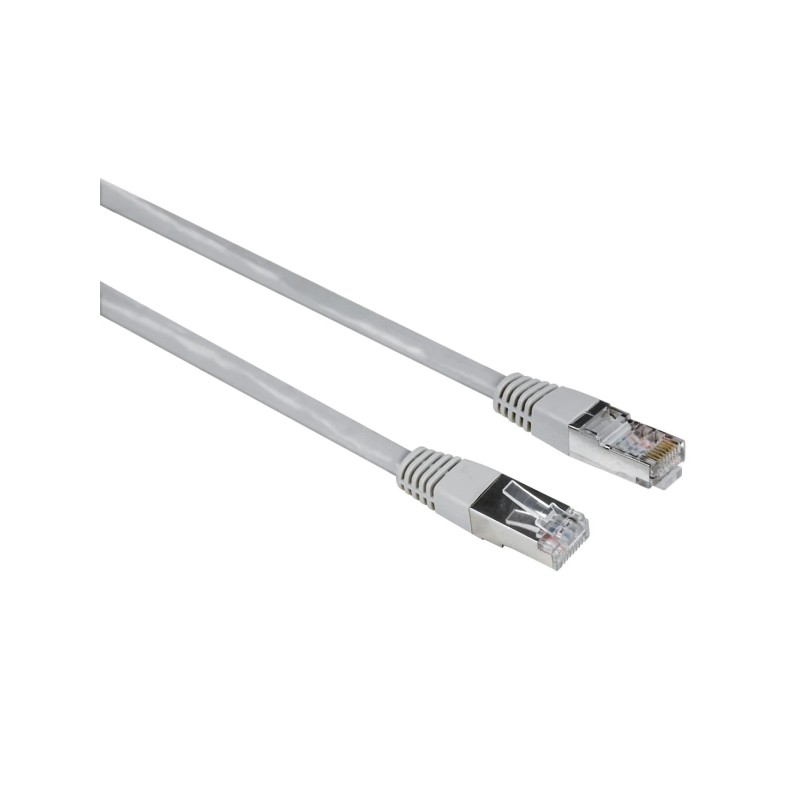 Cavo di rete Hama Entry UTP RJ45 Cat-5e - Lunghezza 1.5 m - Velocità fino a 1 Gbps - Schermato - Colore grigio