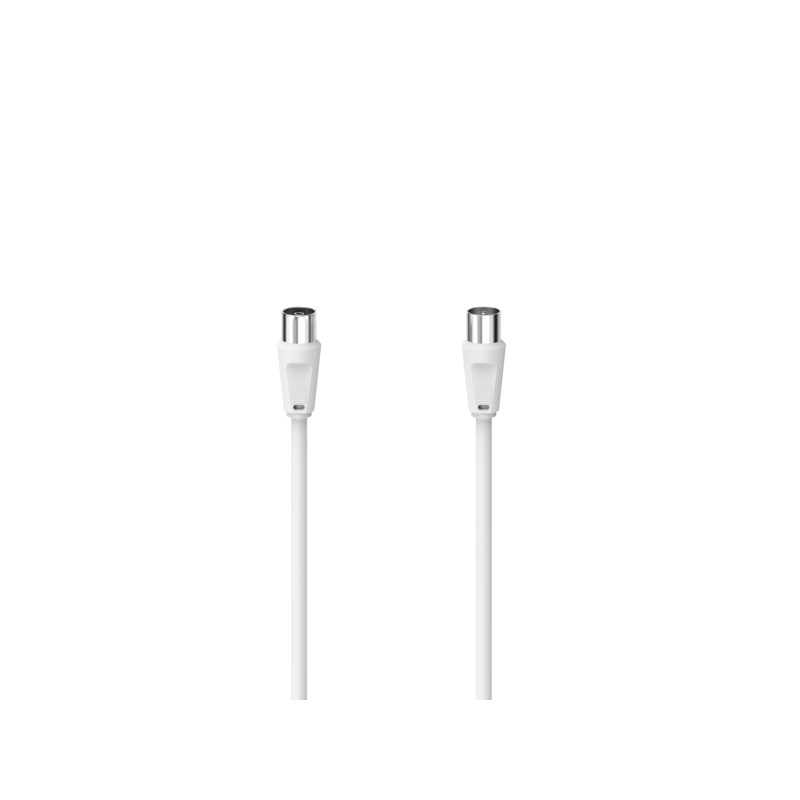 Hama Cavo coassiale per antenna maschio/femmina - Lunghezza 5 m - Colore bianco