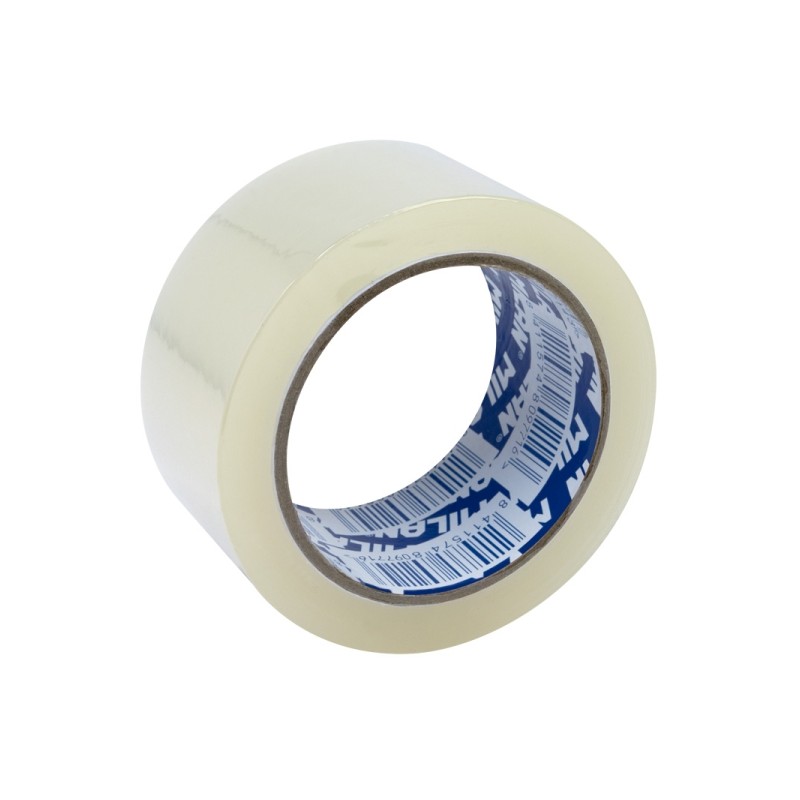 Milan Fascetta da imballaggio - PP ad alta resistenza - 50 mm x 66 m - Colore trasparente