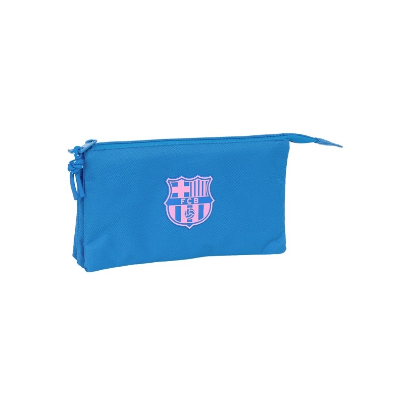 Safta F.C. Barcelona Borsa da ragazza Indigo - 3 scomparti con cerniera - Tasca interna - 0.6 L - 220x30x120 mm - Colore