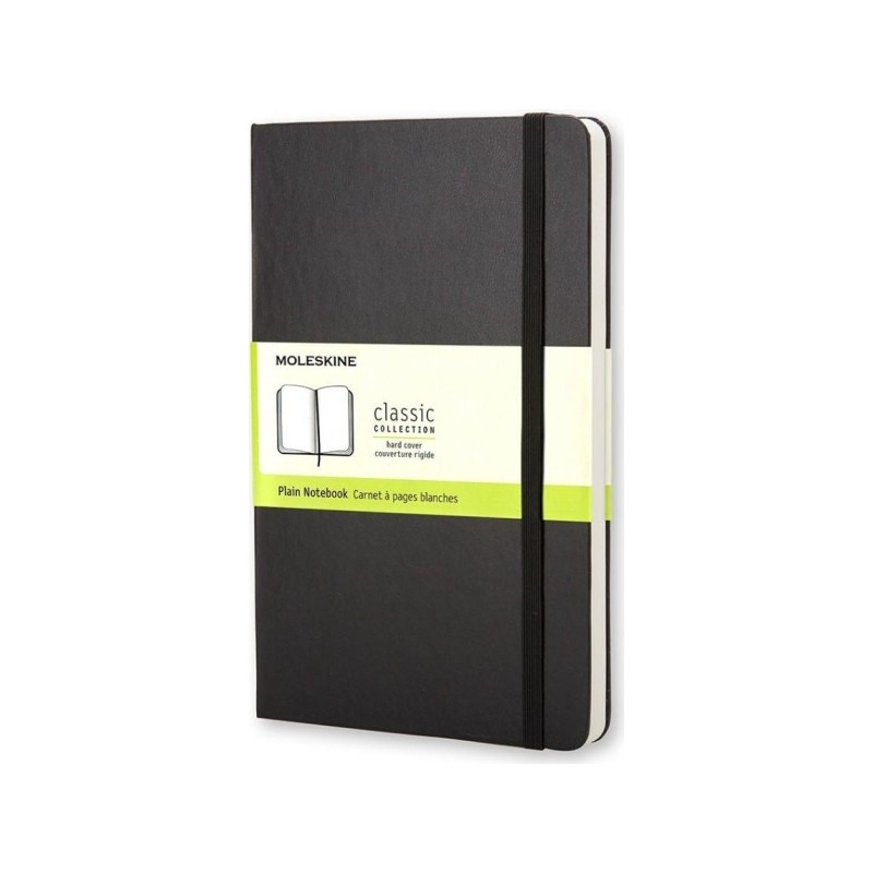 Taccuino Moleskine Classic con copertina rigida - Carta avorio liscia - 70 g/m² - Apertura a 180° - Angoli arrotondati