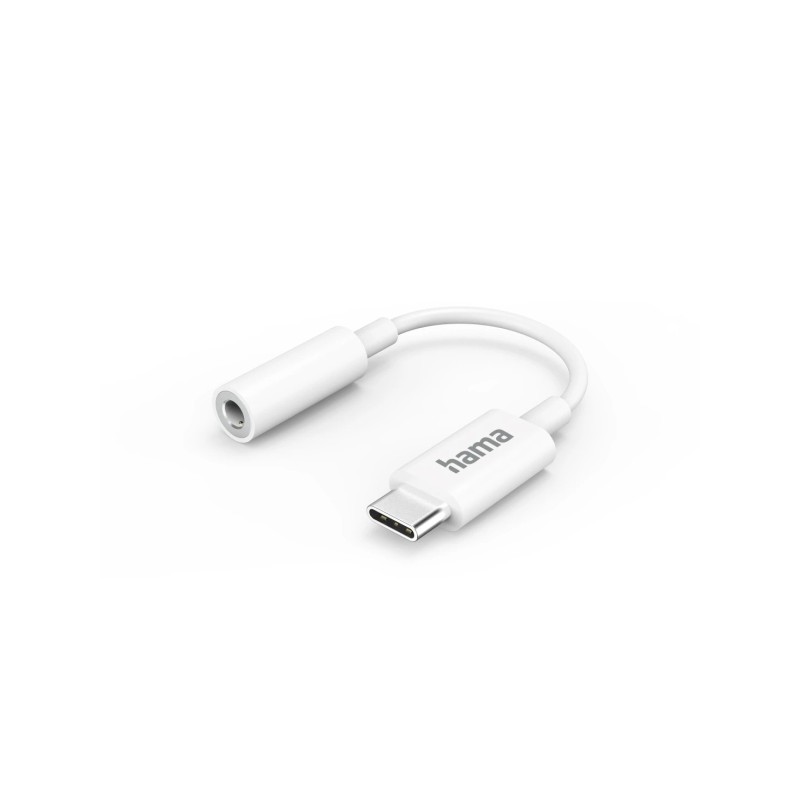 Cavo adattatore audio Hama - USB-C maschio - Jack femmina da 3.5 mm - Colore bianco