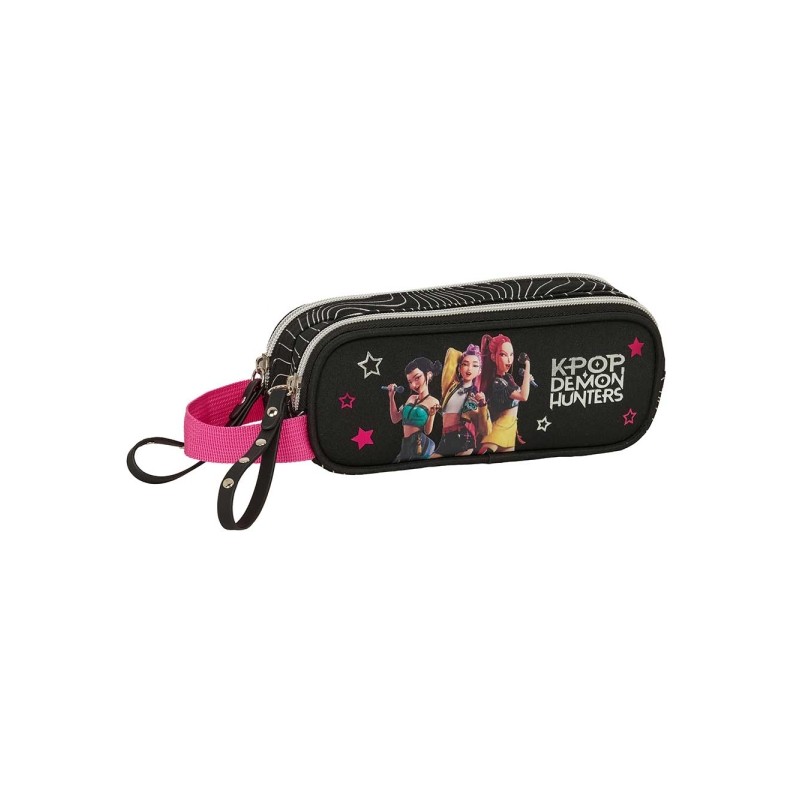 Safta K-Pop Demon Hunters Energy Borsa portaoggetti - 2 scomparti con cerniera - Manico laterale - Capacità 1 L - 21x8x