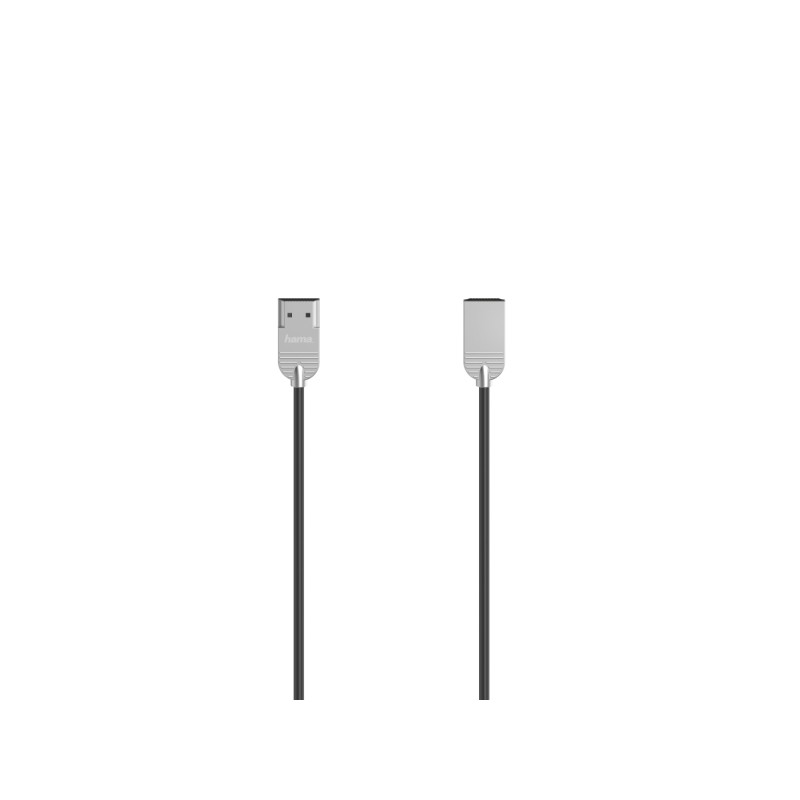 Cavo HDMI maschio Hama Ultra Slim - Lunghezza 1 m - Supporta ARC e 3D - Velocità fino a 18 Gbps - Colore: nero e argent