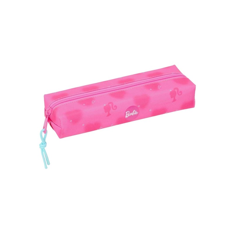 Safta Barbie Cuori - Borsa multiuso - Cerniera - Elastico - 0.53 L - 220x70x40 mm - Colore rosa