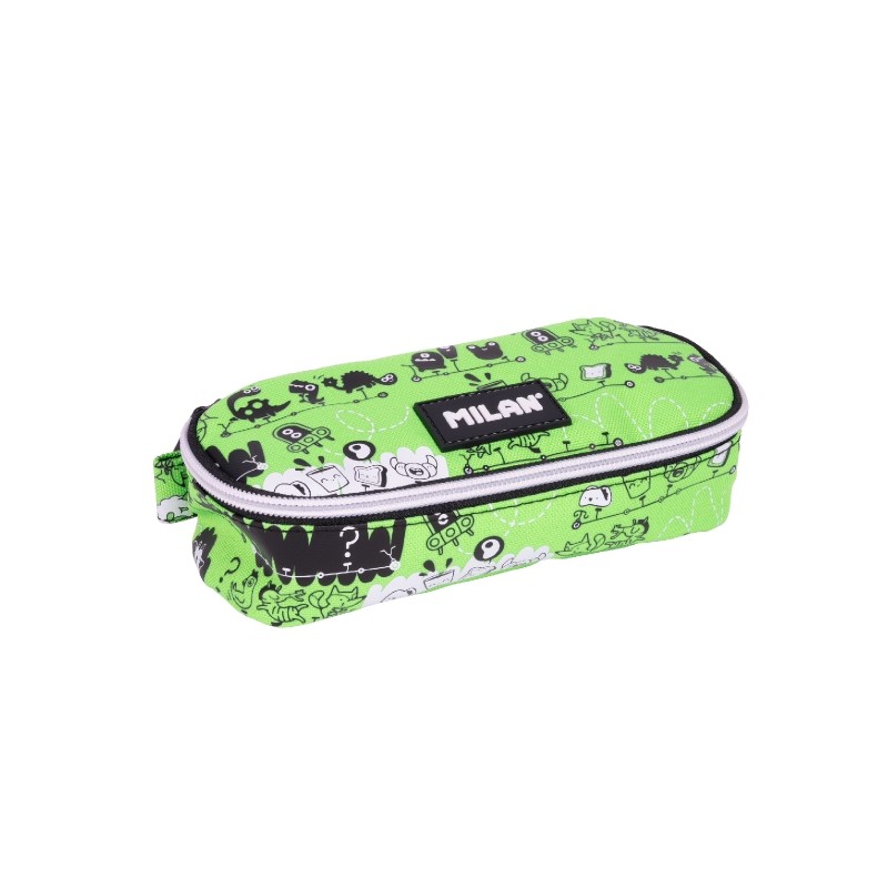 Milan Tandem 2 Borsa multiuso - Ovale - Chiusura con cerniera - Rete interna - 20.5x9x5.5 cm - Colore verde