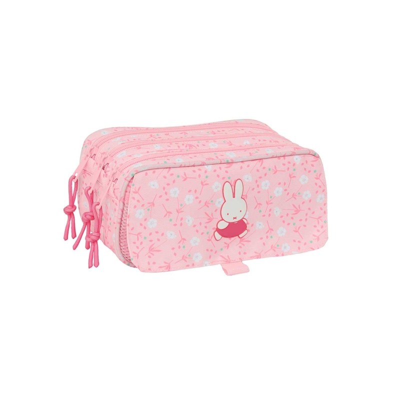 Safta Miffy Flores Borsa multiuso - 3 scomparti con cerniera - Tasca frontale - Cinturino regolabile - 1.72 L - 215x80x1