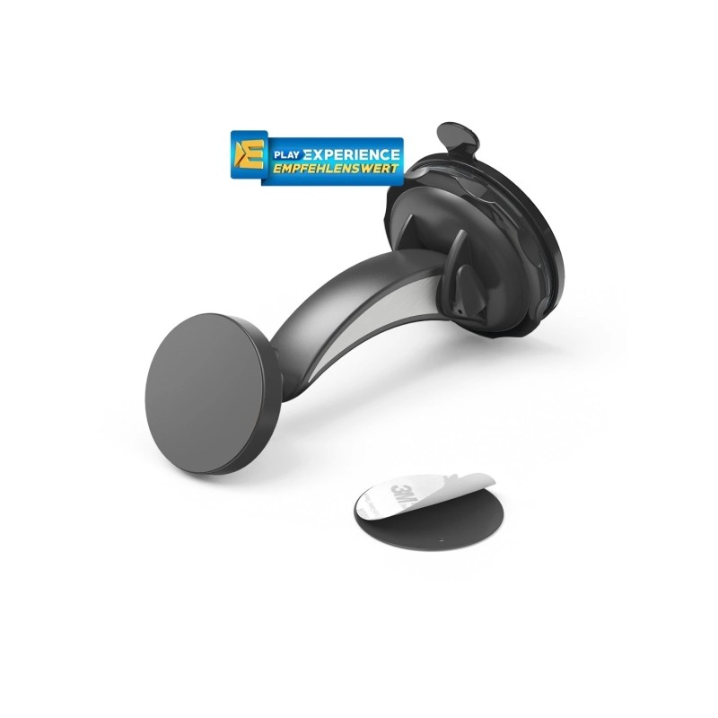 Hama Magnet Supporto da auto per smartphone - Magnetico - Ventosa per parabrezza - Colore nero