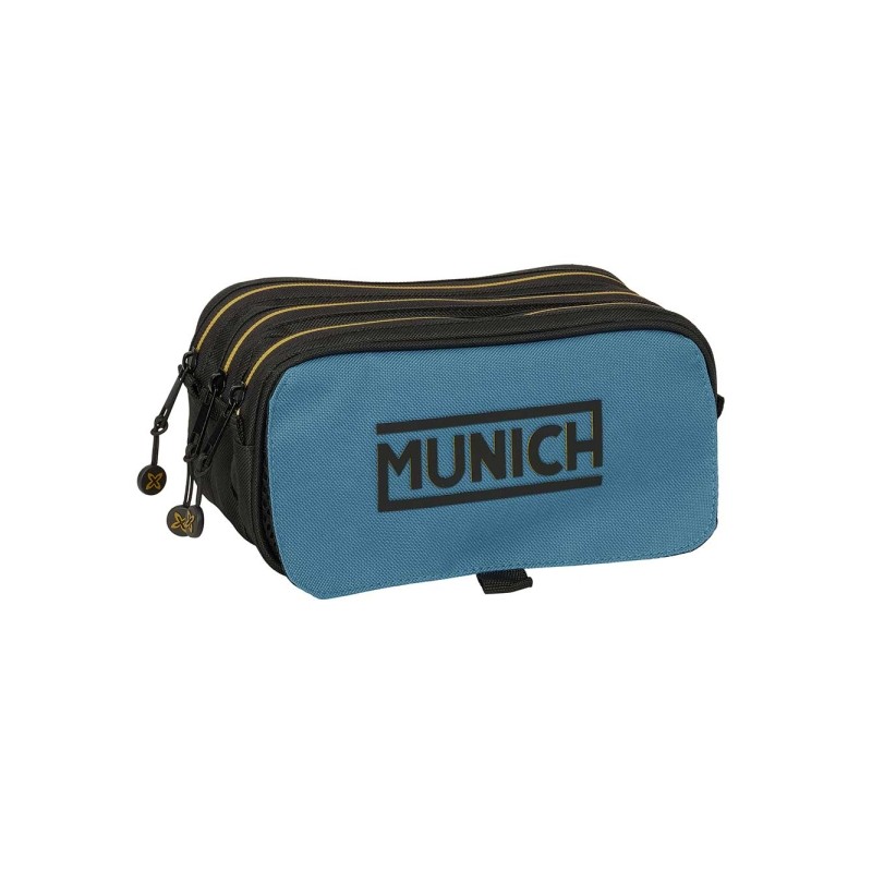 Safta Munich Borsa multiuso - 3 scomparti con cerniera - Cinturino posteriore regolabile - Tasca frontale a rete con vel