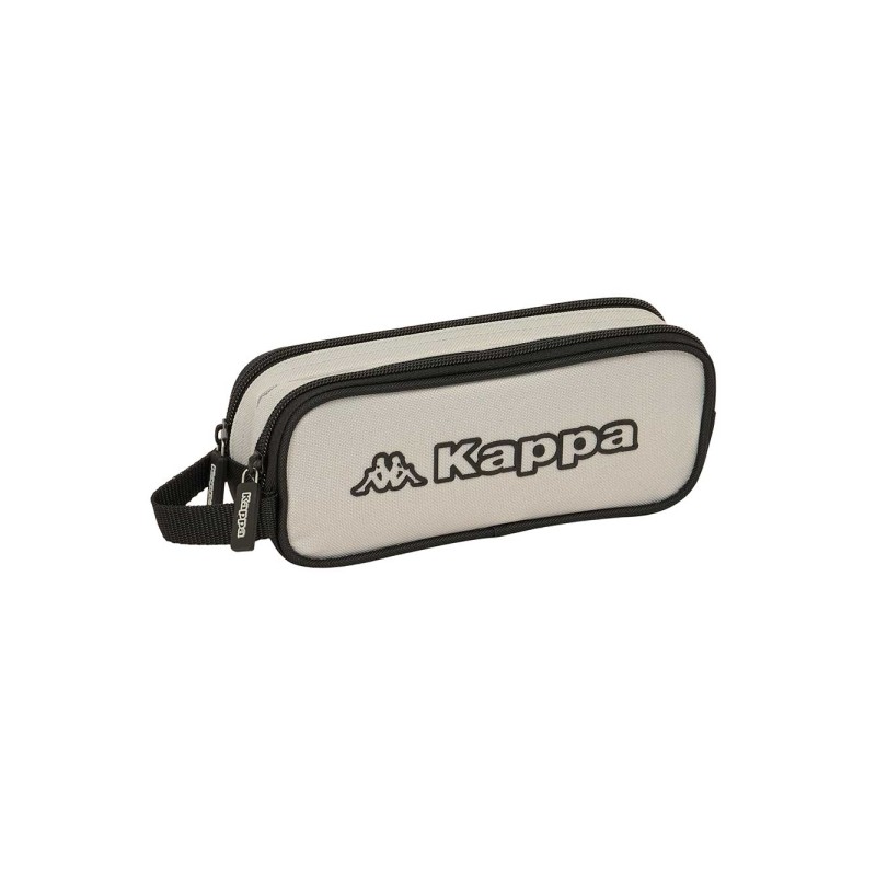 Safta Kappa Grey Borsa multiuso - 2 scomparti con cerniera - Manico laterale - 1 L - 210x60x80 mm - Colore: nero e grigi