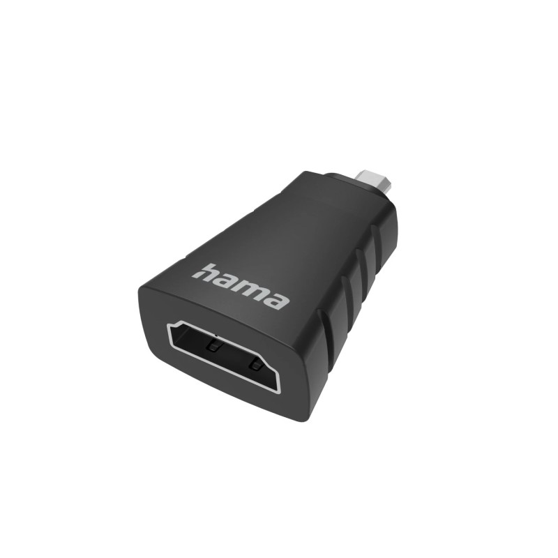 Hama Essential Adattatore video - 4K - HDMI femmina - Micro HDMI maschio - Colore: nero
