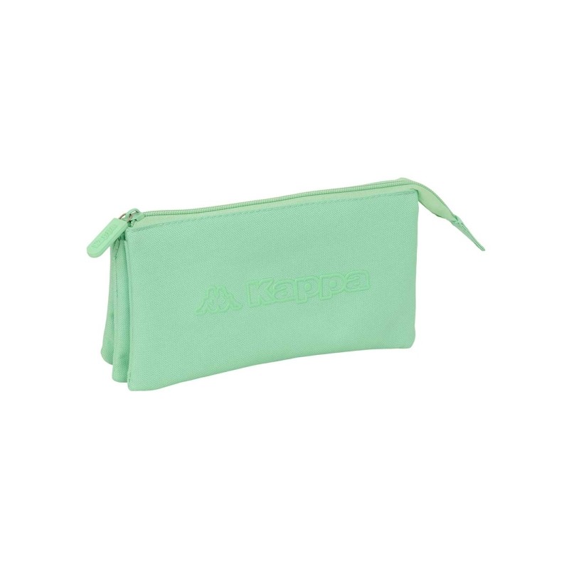 Safta Kappa Basics Borsa multiuso - 3 scomparti con cerniera - Tasca interna - 0.6 L - 220x30x120 mm - Colore menta