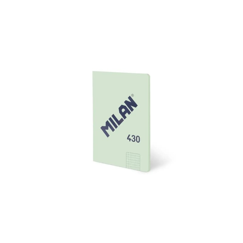 Milan 430 Taccuino rilegato in colla. formato A5. quadretti 5x5 - 48 fogli da 95 g/m² - Microperforato - Copertina morb