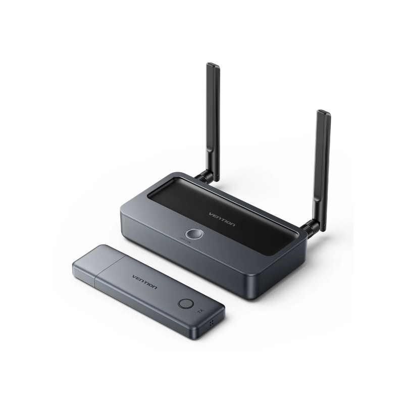 Vention Trasmettitore e ricevitore wireless HDMI e VGA - Risoluzione Full HD - Portata fino a 50 m - Display digitale - 