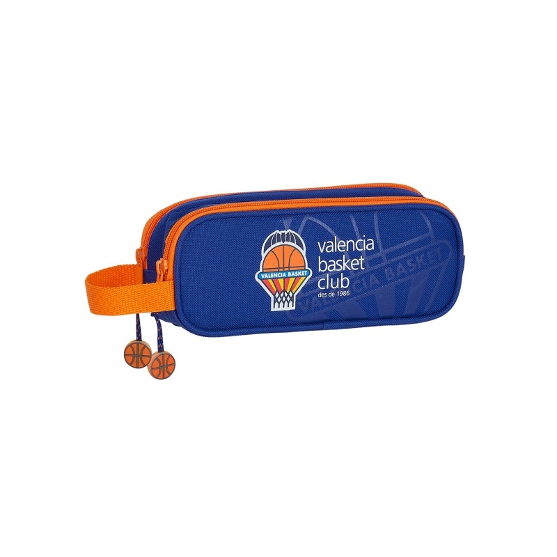Safta Valencia Basket Borsa multiuso - 2 scomparti con cerniera - Manico laterale - 1 L - 210x60x80 mm - Colore blu scur