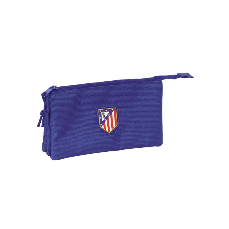 Safta Atletico de Madrid Teen Dark Blue Borsa multiuso - 3 scomparti con cerniera - Tasca interna - 0.6 L - 220x30x120 m