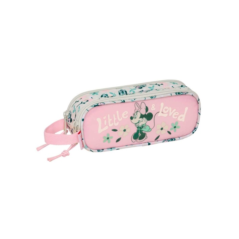 Safta Minnie Mouse Minty Borsa multiuso - 2 scomparti con cerniera - Manico laterale - 1 L - 210x60x80 mm - Colore rosa 