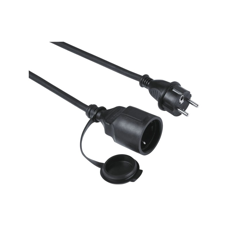 Hama Outdoor – Prolunga di alimentazione per esterni – Potenza massima 3680 W – Lunghezza 5 m – Sezione 1.5 mm²
