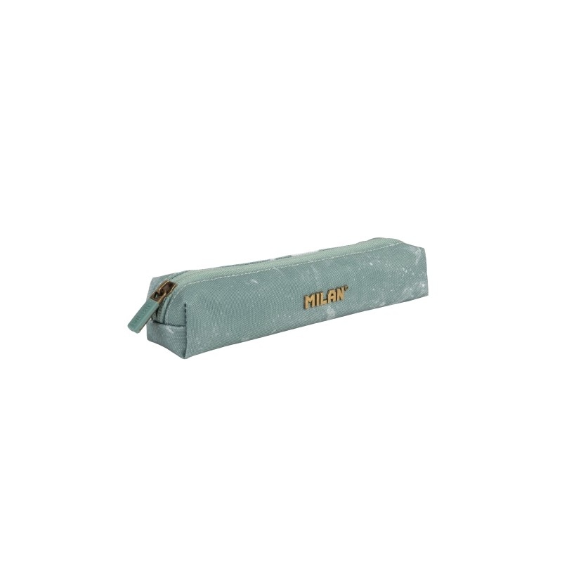 Milan Lava Mini astuccio multiuso - Rotondo - Chiusura con cerniera - 20.5x4.5x5 cm - Colore verde