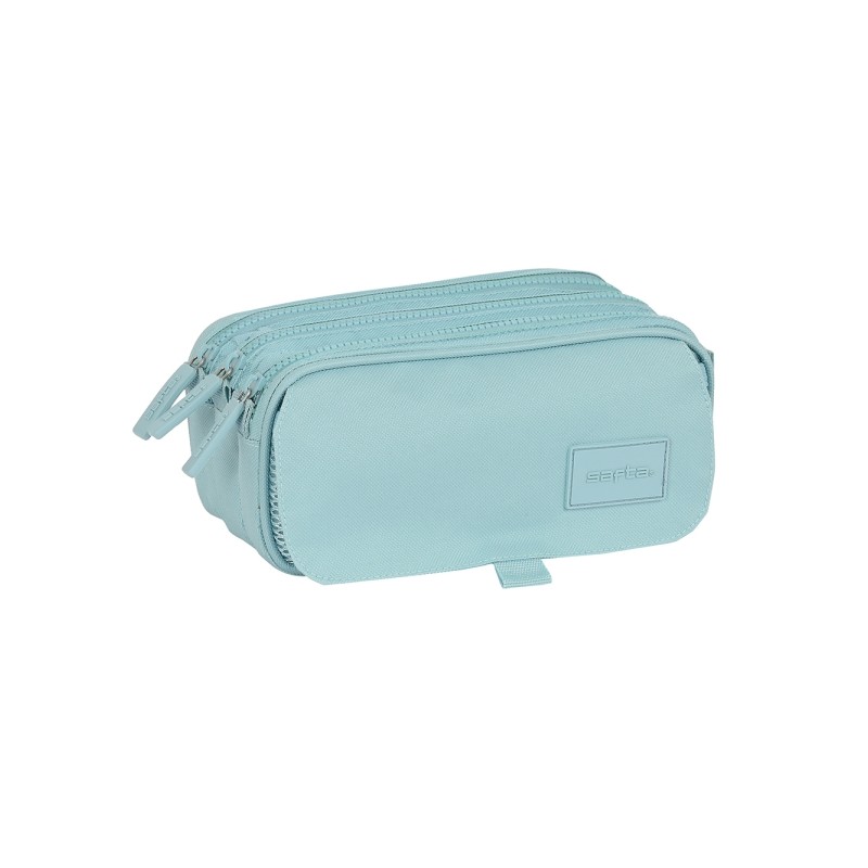 Safta Basic Portatutto - 3 scomparti con cerniera - Tasca frontale - Cinghia regolabile - 1.72 L - 215x80x100 mm - Color