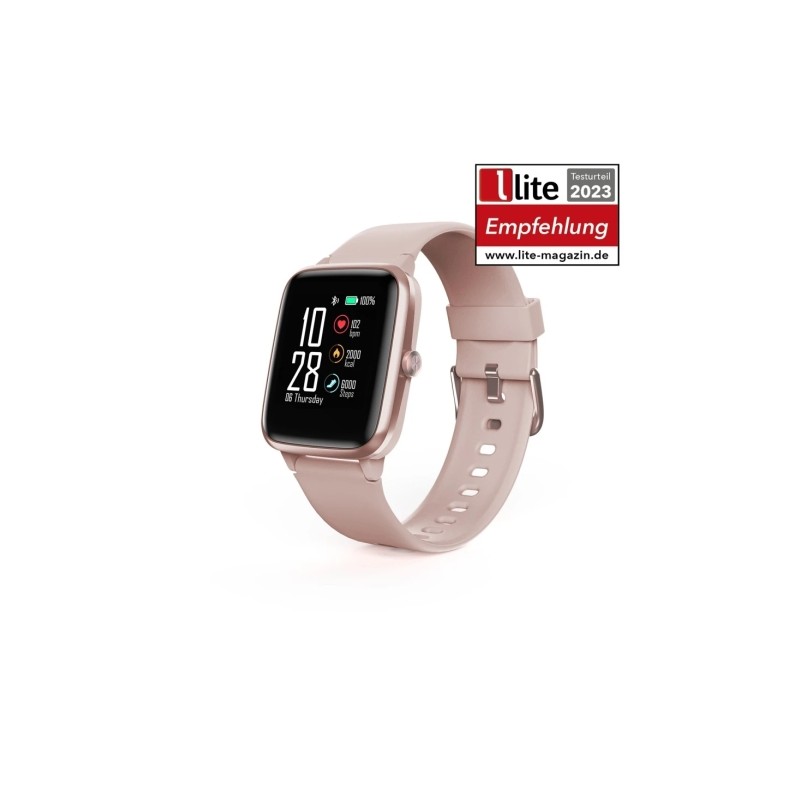 Hama 5910 Smartwatch - Bluetooth 5.0 - Acciaio inossidabile - Schermo LCD da 1.3 - IP68 - GPS integrato - Autonomia fino