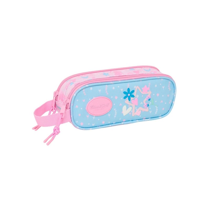 Safta Blackfit8 Smile Borsa portaoggetti - 2 scomparti con cerniera - Manico laterale - 1 L - 210x60x80 mm - Colore azzu