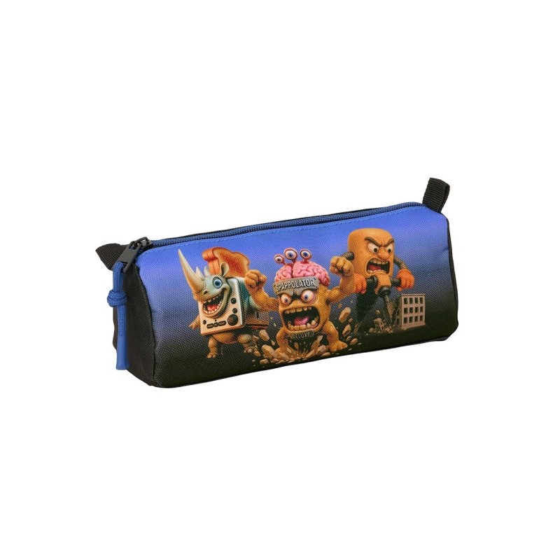 Safta Brainrot Borsa portaoggetti - 1 scomparto con cerniera - 21x8x7 cm - Colore: nero e blu