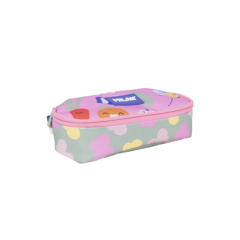 Milan Green and Grow Borsa multiuso - Ovale - Chiusura con cerniera - Rete interna - 20.5x9x5.5 cm - Multicolore