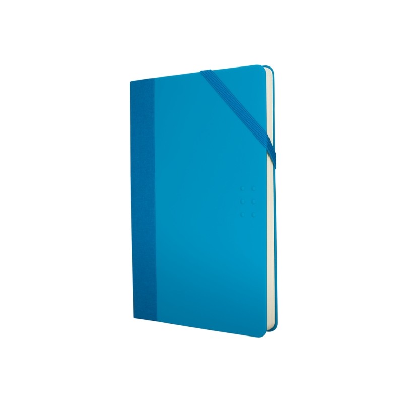 Milan Paperbook Colours Taccuino medio - Carta liscia - 208 fogli da 80 g - Chiusura elastica - Colore blu