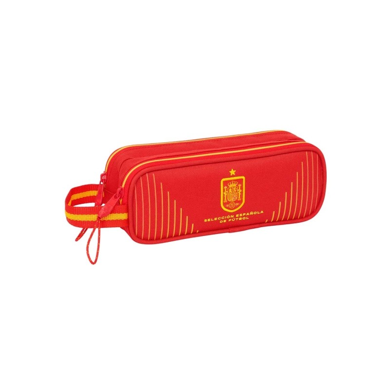 Safta Selezione Spagnola di Calcio Borsa multiuso - 2 scomparti con cerniera - Manico laterale - 1 L - 210x60x80 mm - Co