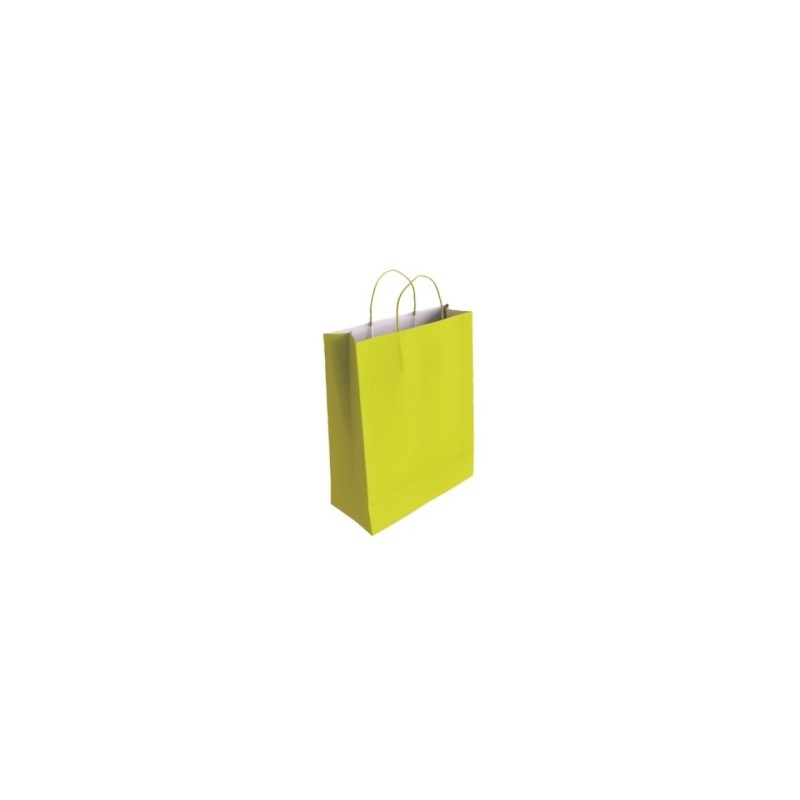 Borsa in carta di cellulosa Bismark - Dimensioni 24x8x18 cm - Colore pistacchio