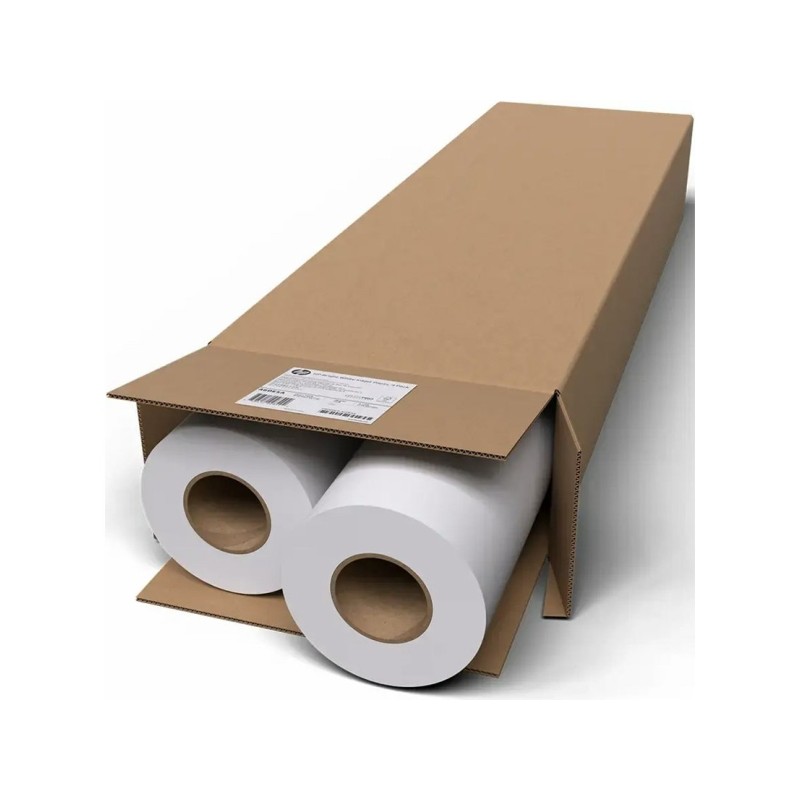 HP Confezione da 2 rotoli di carta per plotter bianca lucida da 90 g. 36 - 914 mm x 45.7 m - (Confezione da 2 x C6036A)