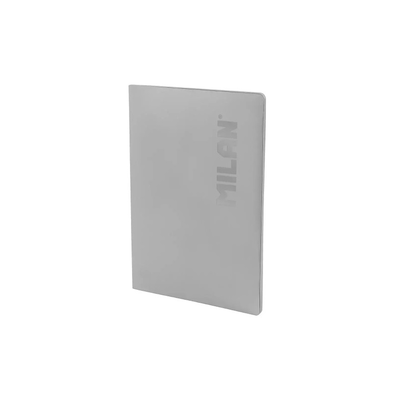 Milan Shadow Quaderno rilegato in formato A4. a righe (1 riga) - 48 fogli da 95 g/m² microperforati - Colore grigio