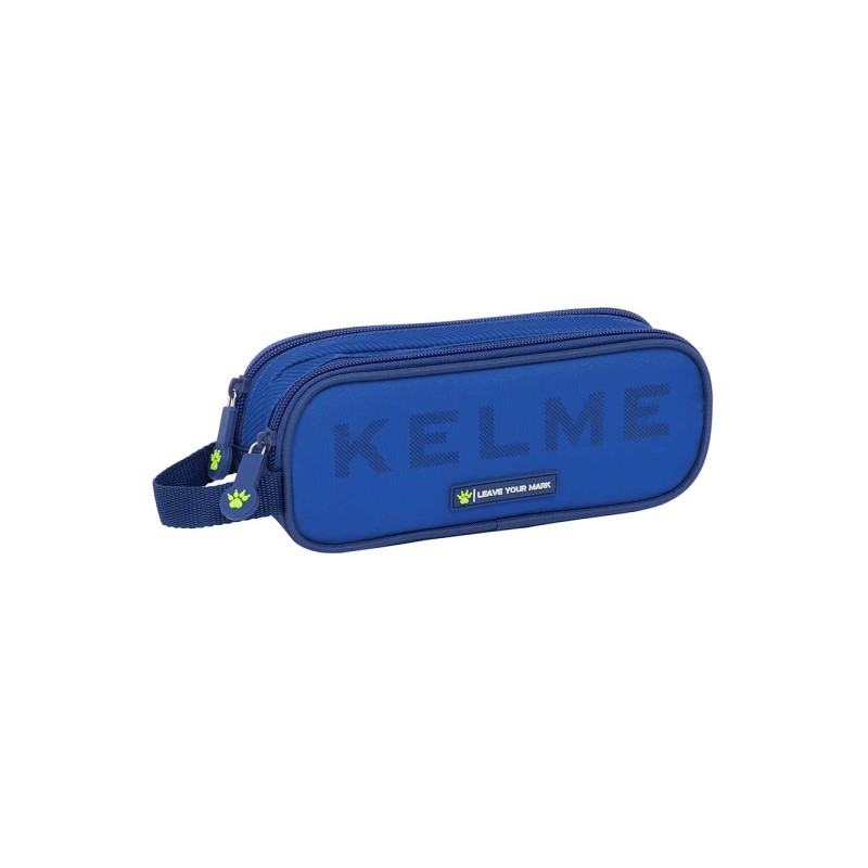 Safta Kelme Blue Portatutto - 2 scomparti con cerniera - Manico laterale - 1 L - 210x60x80 mm - Colore: blu