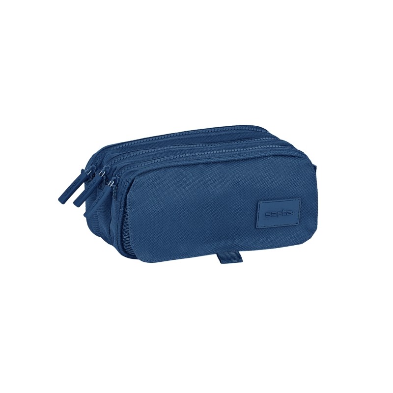 Safta Basic Portatutto - 3 scomparti con cerniera - Tasca frontale - Cinghia regolabile - 1.72 L - 215x80x100 mm - Color