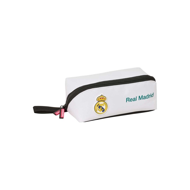 Borsa da viaggio Safta Real Madrid 26/27 - Forma quadrata - Cerniera diagonale a doppio cursore - Manico laterale - 20x8