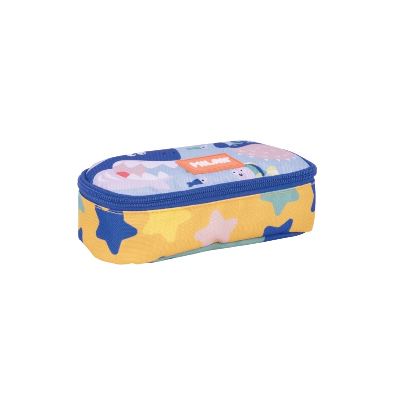 Milan Blue Odyssey Borsa portaoggetti - Ovale - Chiusura con cerniera - Rete interna - 20.5x9x5.5 cm - Multicolore