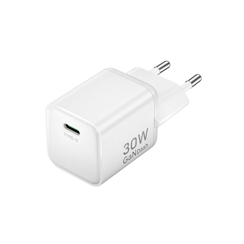 Caricabatterie da muro Vention - 30 W - GaN - USB-C - Power Delivery 3.0 - Qualcomm 3.0 - Ricarica rapida - Colore: bian