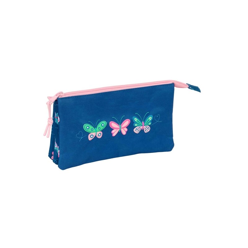 Safta Blackfit8 Mariposas Borsa portaoggetti - 3 scomparti con cerniera - Tasca interna - 0.60 L - 220x30x120 mm - Color