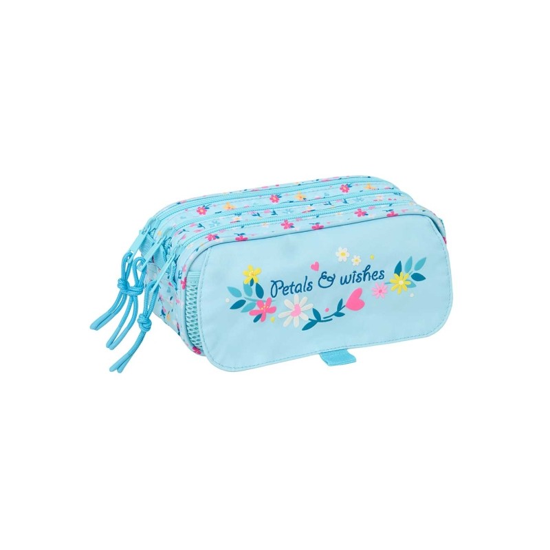 Safta Blackfit8 Petalos Borsa multiuso - 3 scomparti con cerniera - Cinturino posteriore regolabile - Tasca frontale a r