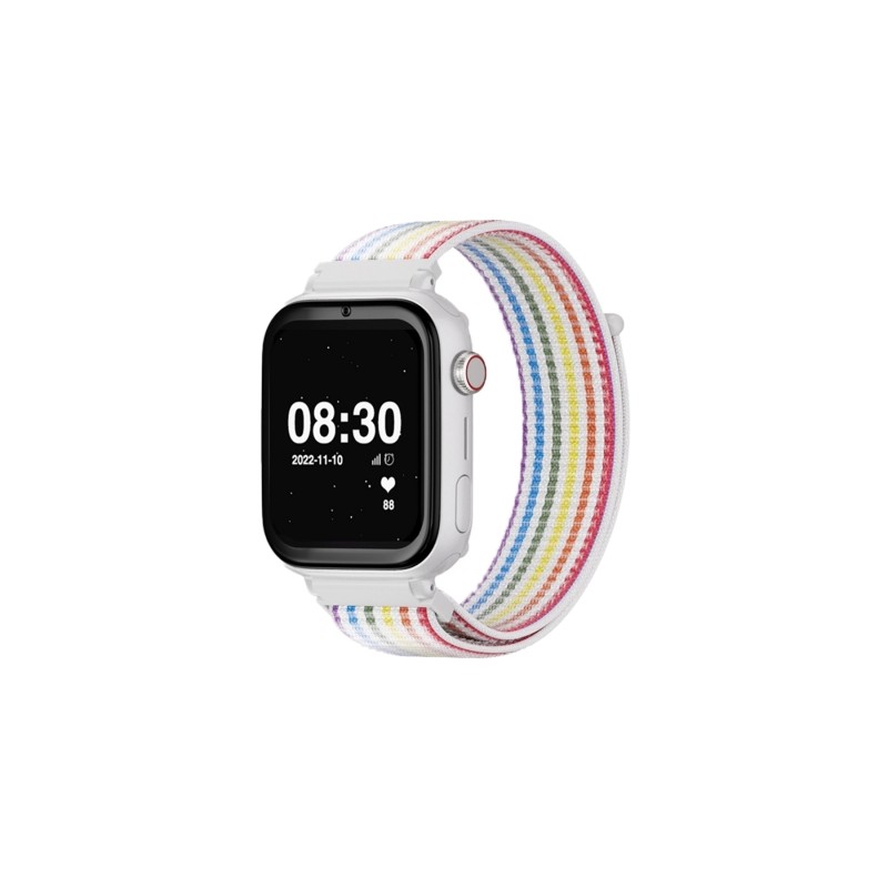 Savefamily SaveWatch Plus: smartwatch per bambini con GPS e funzione di chiamata - IP67 - Pulsante SOS - Cassa bianca - 