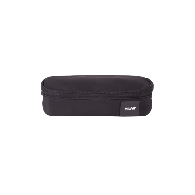 Milan Shadow Custodia multiuso - Ovale - Chiusura con cerniera - Rete interna - 20.5x9x5.5 cm - Colore nero