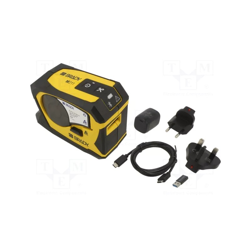 Brady M211 Stampante portatile per etichette con Bluetooth - Risoluzione: 203 ppp - Larghezza massima dell'etichetta: 19