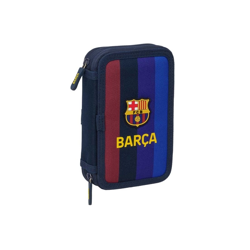 Safta F.C. Barcelona Prima Divisione 26/27 Astuccio a due scomparti - 29 pezzi - Gomma - Matita - 2 penne a sfera - Temp